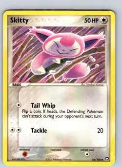 Skitty 62/108 2007 EX Power Keepers Regular COmmon - Image 1