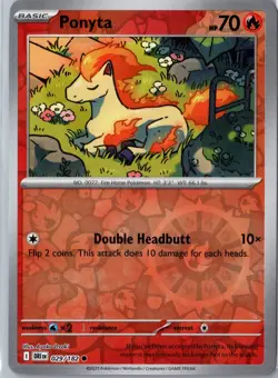 Ponyta 29/182 2025 SV Destined Rivals Reverse Holo Common NM - Image 1