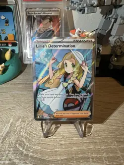 Lillie's Determination 169/132 Secret Rare Pokemon Mega Evolution Full Art NM - Image 1
