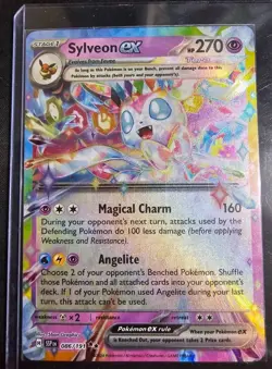 Sylveon EX 086/191 Pokemon TCG Scarlet & Violet Surging Sparks NM - Image 1