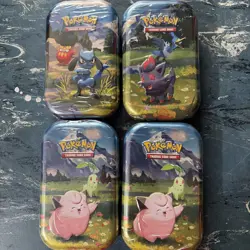 Pokemon TCG: Mega Evolution: Ascended Heroes Mini Tin x4 Factory Sealed - Image 1