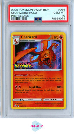 CHARIZARD HOLO POKEMON 66 2020 VIVID VOLTAGE PRERELEASE - EN PSA 10 - Image 1