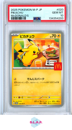 PIKACHU POKEMON 020/M-P 2025 PROMO - JAPANESE PSA 10 - Image 1