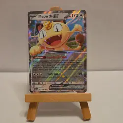 Pokemon TCG Meowth EX Full Art Holo POR 062/088 170HP Basic Cat 2020 English - Image 1