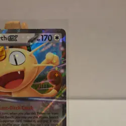 Pokemon TCG Meowth EX Full Art Holo POR 062/088 170HP Basic Cat 2020 English - Image 5