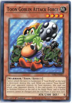 Yugioh - Toon Goblin Attack Force LDS1-EN061 1st Edition - Legendary Duelists: S - Image 1