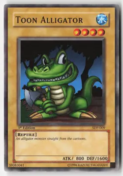 Yugioh - Toon Alligator SDP-009 1st Edition - Starter Deck: Pegasus - Image 1
