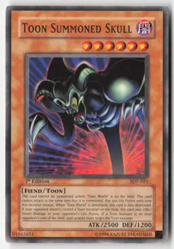 Yugioh - Toon Summoned Skull SDP-021 1st Edition - Starter Deck: Pegasus - Image 1