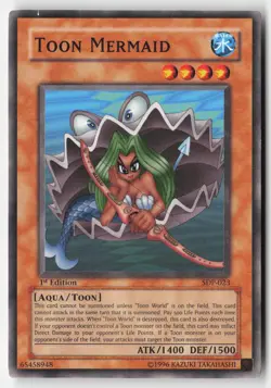 Yugioh - Toon Mermaid SDP-023 1st Edition - Starter Deck: Pegasus - Image 1
