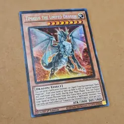 *** TIMAEUS THE UNITED DRAGON *** 1ST EDITION PRISMATIC RARE MP23-EN003 YUGIOH! - Image 2
