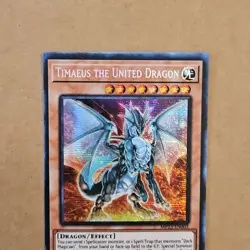 *** TIMAEUS THE UNITED DRAGON *** 1ST EDITION PRISMATIC RARE MP23-EN003 YUGIOH! - Image 4
