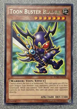 Toon Buster Blader BOSH-EN038 Breakers of Shadow Rare Unlimited NM - Image 1