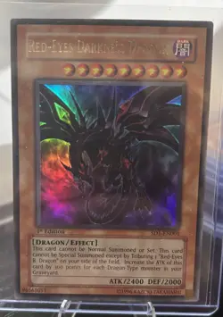 Yu-Gi-Oh! Red-Eyes Darkness Dragon 1st Ed Ultra Rare SD1-EN001 - Image 1