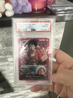 Monkey D. Luffy One Piece 2022 Promo Japanese #001 PRISTINE PSA 10 Gem Mint - Image 1