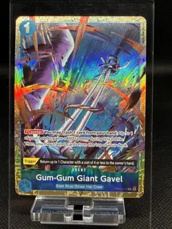One Piece TCG Gum-Gum Giant Gavel OP03-055 Best Selection Vol.2 Alt Art - Image 1