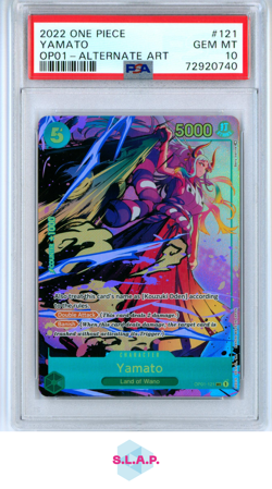 YAMATO ALT ART ONE PIECE 121 2022 OP01 RAMANCE DAWN - EN PSA 10 - Image 1