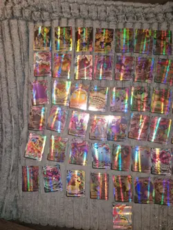 166 Rare Holo Pokemon Vmax Vstar Vmax Rainbows Cards Bundle All Holos and Rares - Image 5