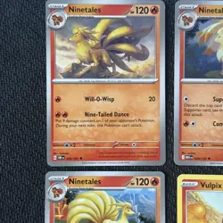 10x Pokemon Cards - Vulpix/Ninetales Bundle , Near mint , No duplicate (E) - Image 2