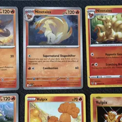 10x Pokemon Cards - Vulpix/Ninetales Bundle , Near mint , No duplicate (E) - Image 3