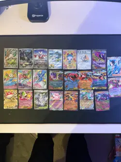 Lots Of Pokemon Cards All Pack Fresh But Bundle Lots Of Chase Cards - Image 1