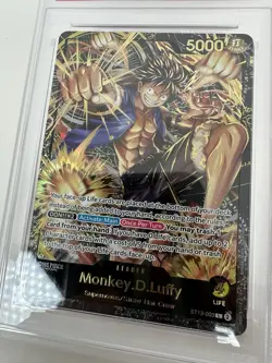 ONE PIECE MONKEY D. LUFFY PSA 10 PREMIUM CARD COLLECTION LEADER #003 2024 - Image 3