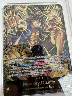 ONE PIECE MONKEY D. LUFFY PSA 10 PREMIUM CARD COLLECTION LEADER #003 2024 - Image 4