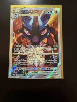 Pokemon TCG Lucario VSTAR SWSH291 Crown Zenith ETB Promo Card NM Condition - Image 1