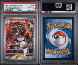 Pokemon TCG Team Rockets Houndoom Card #191/182 Destined Rivals PSA 10 - Image 3