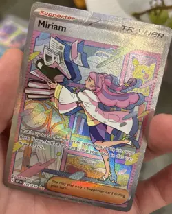 Pokemon Trainer Miriam TCG Holo Card 251/198 SV01 Scarlet & Violet Damaged - Image 4