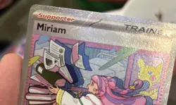 Pokemon Trainer Miriam TCG Holo Card 251/198 SV01 Scarlet & Violet Damaged - Image 5