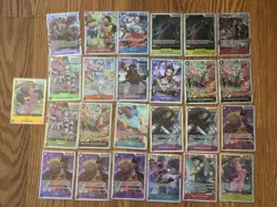 One Piece TCG Card Lot of 25 SR Foil - Image 1