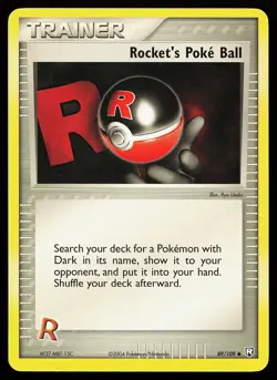 Rocket's Poke Ball 89/109 Uncommon Team Rocket Returns Pokemon Card - Image 1