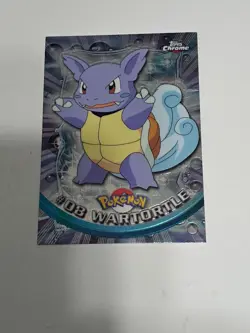 Wartortle (Topps Chrome Series 1) Holo Pokemon Card - Image 1