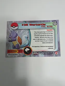 Wartortle (Topps Chrome Series 1) Holo Pokemon Card - Image 2