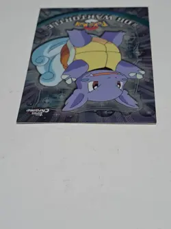 Wartortle (Topps Chrome Series 1) Holo Pokemon Card - Image 4