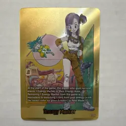 Bandai Dragon Ball Super Card Game Bulma Foil Energy Marker Card E-73 - Image 1