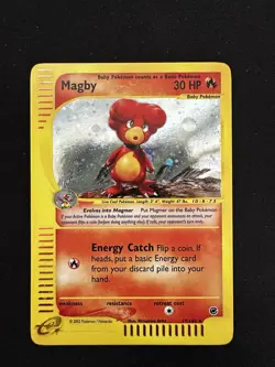 Magby Holo Rare Card 17/165 LP/MP Condition Pokemon Card - Image 1