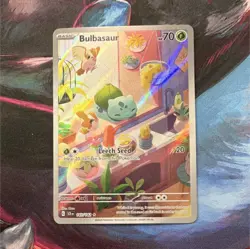 Pokemon Bulbasaur Illustration Rare Holo 143/142 SV07 Stellar Crown Card English - Image 1
