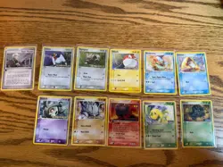Pokemon Reverse Holo Lot Stamped Emerald, Unseen Forces LP-MPLot 11 Total Cards - Image 1