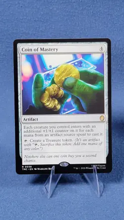 Coin of Mastery Commander Teenage Mutant Ninja Turtles MTG NM A - Image 1