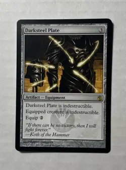 Darksteel Plate X1 - NM/M - Mirrodin Besieged MTG Magic The Gathering English - Image 1