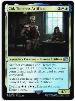MTG Cid, Timeless Artificer (0407) U FIN 407 NM Foil - Image 1