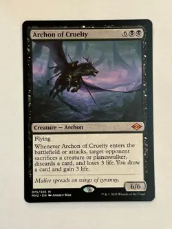 MTG Archon of Cruelty M3C 197 Nonfoil M Lightly Played - Image 1