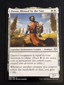 1x Daxos, Blessed by the Sun (009) Theros Beyond Death LP MTG Magic x1 MKE - Image 1