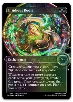 Insidious Roots (Showcase) #313 (Foil) (NM) Murders Karlov Manor MKM Magic MTG - Image 1