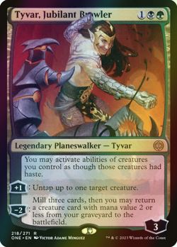 MTG Tyvar, Jubilant Brawler Foil ** Phyrexia: All Will Be One ** English - Image 1