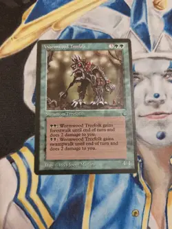 Wormwood Treefolk MTG The Dark Rare Green Creature Slightly Played x1 GG5 - Image 1