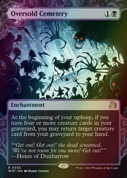 MTG Oversold Cemetery Showcase Borderless Foil ** Enchanting Tales ** English - Image 1