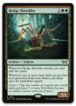 Hedge Shredder #183 (LP) Duskmourn DSK Magic MTG - Image 1