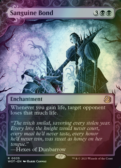 MTG Sanguine Bond Showcase Borderless Foil ** Enchanting Tales ** English - Image 1